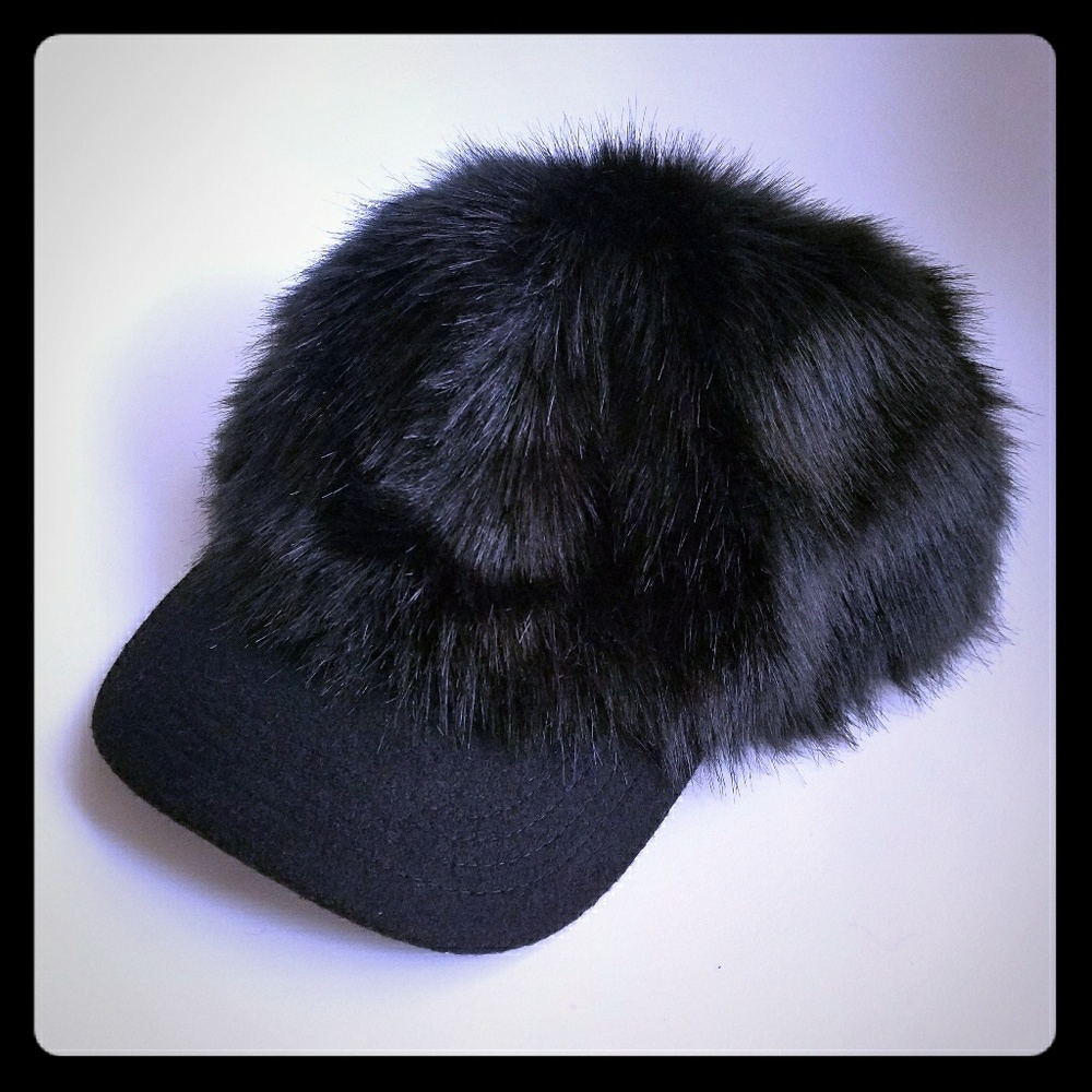 BCBG MAXAZRIA Faux Fur Cap